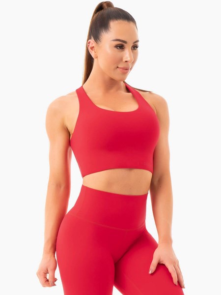 Ryderwear NKD Sports Bra Czerwone | ZDTEBG637