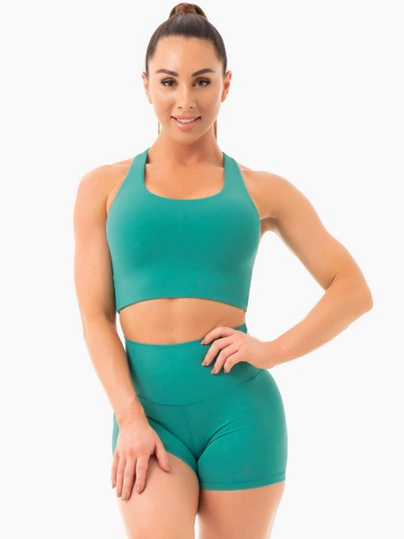 Ryderwear NKD Sports Bra Turkusowe | VFMIDK683